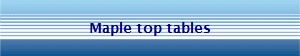 Maple top tables